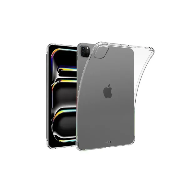 Apple İpad Pro 11 (2024) Kılıf Anti Shock Tablet Silikon - Şeffaf