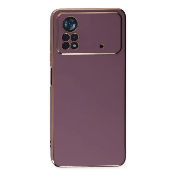 Xiaomi Poco X4 Pro 5g Kılıf Volet Silikon - Mor