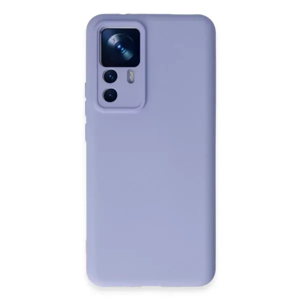 Xiaomi Mi 12t Pro Kılıf Nano İçi Kadife Silikon - Lila