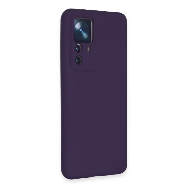 Xiaomi Mi 12t Pro Kılıf Nano İçi Kadife Silikon - Mor