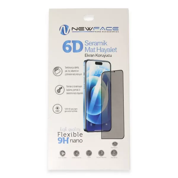 Xiaomi Redmi Note 8 Pro 6d Antistatik Mat Seramik Hayalet Nano Ekran Koruyucu