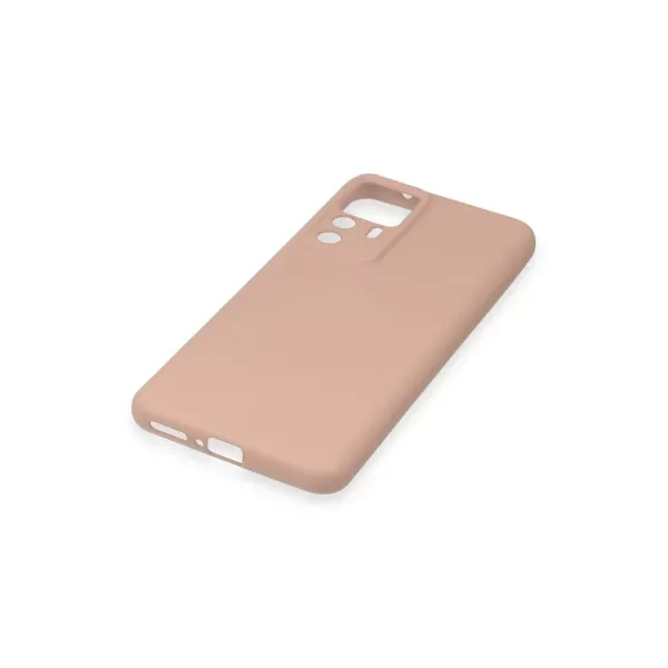 Xiaomi Mi 12t Pro Kılıf Nano İçi Kadife Silikon - Pudra