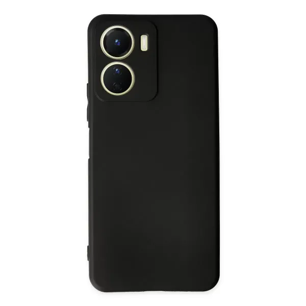 Vivo Y16 Kılıf First Silikon - Siyah