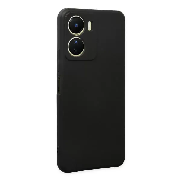 Vivo Y16 Kılıf First Silikon - Siyah