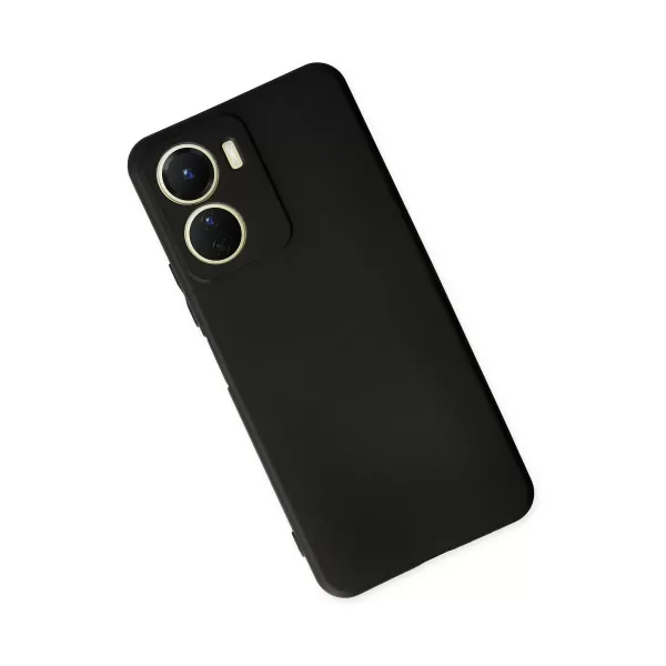Vivo Y16 Kılıf First Silikon - Siyah
