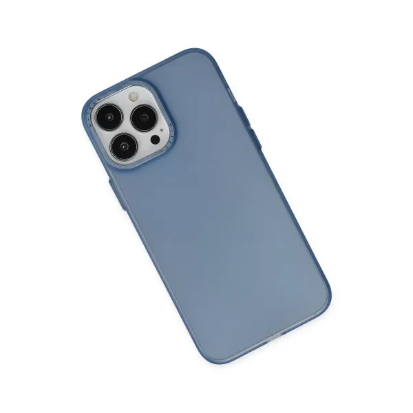 Apple İphone 14 Pro Kılıf Modos Metal Kapak - Lacivert