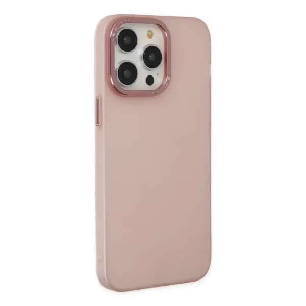 Apple İphone 14 Pro Kılıf Modos Metal Kapak - Pembe