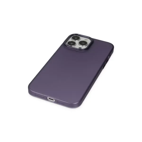 Apple İphone 14 Pro Max Kılıf Modos Metal Kapak - Mor
