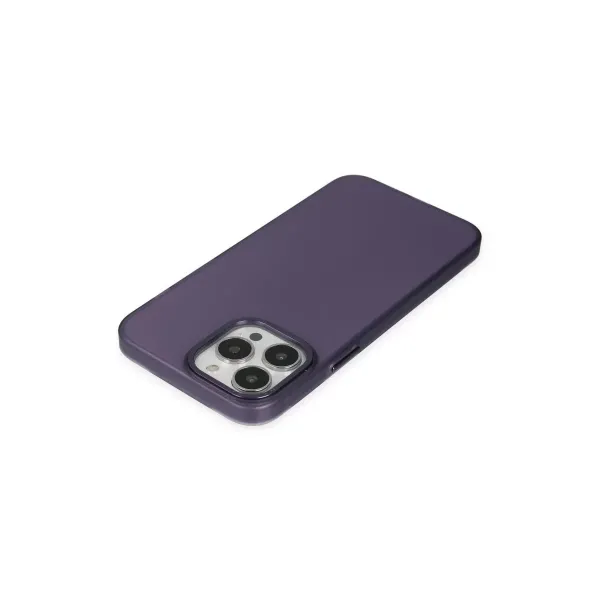 Apple İphone 14 Pro Max Kılıf Modos Metal Kapak - Mor