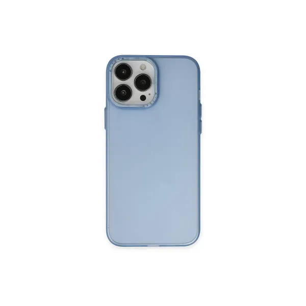 Apple İphone 14 Pro Max Kılıf Modos Metal Kapak - Mavi
