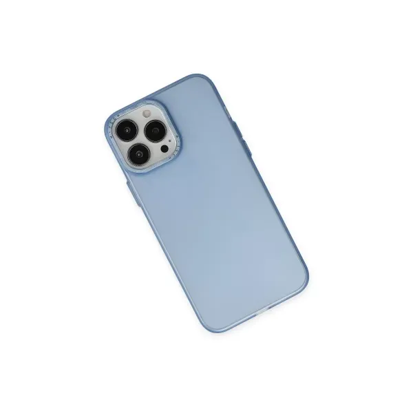 Apple İphone 14 Pro Max Kılıf Modos Metal Kapak - Mavi