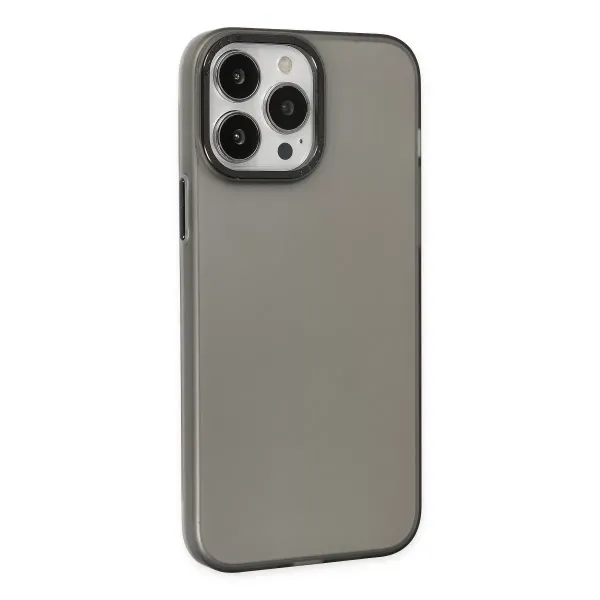 Apple İphone 13 Pro Max Kılıf Modos Metal Kapak - Siyah