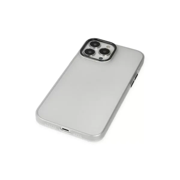 Apple İphone 13 Pro Max Kılıf Modos Metal Kapak - Şeffaf