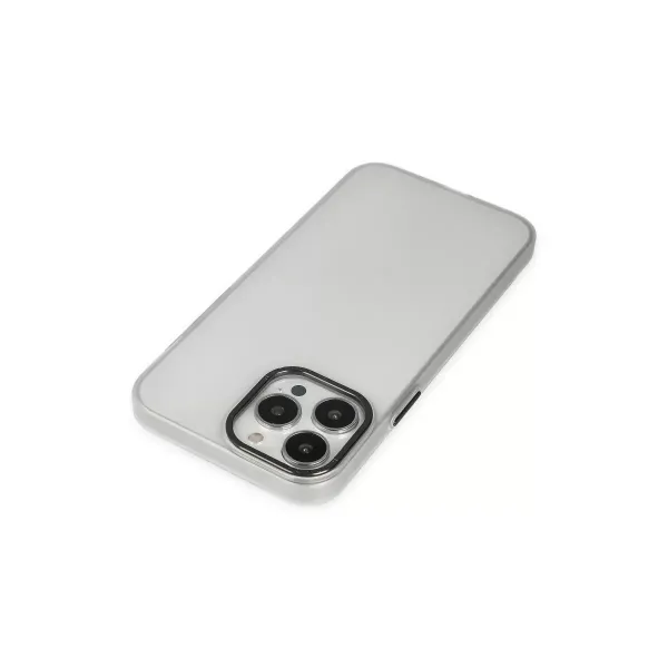 Apple İphone 13 Pro Max Kılıf Modos Metal Kapak - Şeffaf