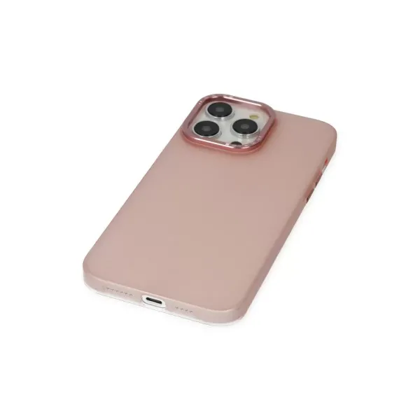 Apple İphone 13 Pro Max Kılıf Modos Metal Kapak - Pembe