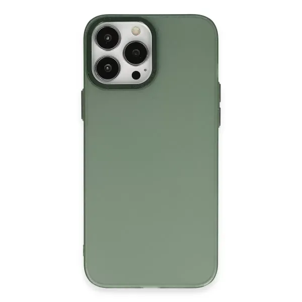 Apple İphone 13 Pro Max Kılıf Modos Metal Kapak - Koyu Yeşil