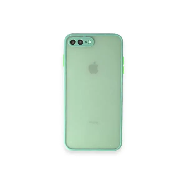 Apple İphone 7 Plus Kılıf Montreal Silikon Kapak - Turkuaz