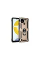 Realme C21 Kılıf Sofya Yüzüklü Silikon Kapak - Gold