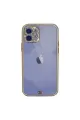 Apple İphone 12 Kılıf Liva Taşlı Silikon - Beyaz