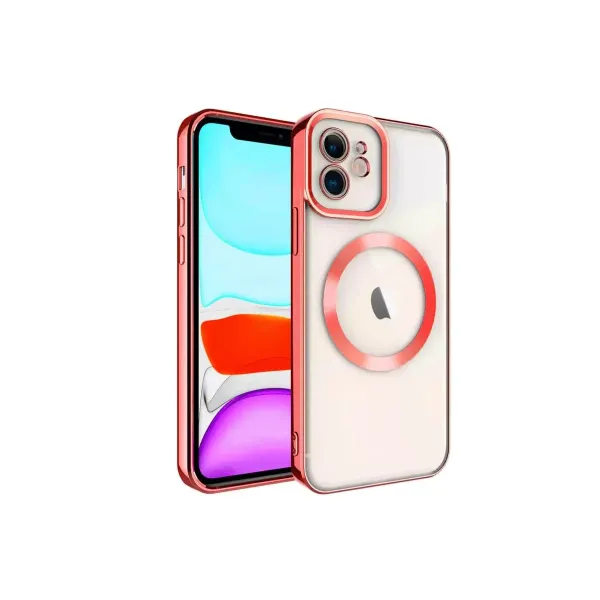 Apple İphone 12 Kılıf Kross Magneticsafe Kapak - Kırmızı