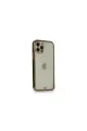 Apple İphone 12 Pro Kılıf Liva Taşlı Silikon - Siyah