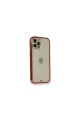 Apple İphone 12 Pro Kılıf Liva Taşlı Silikon - Kırmızı