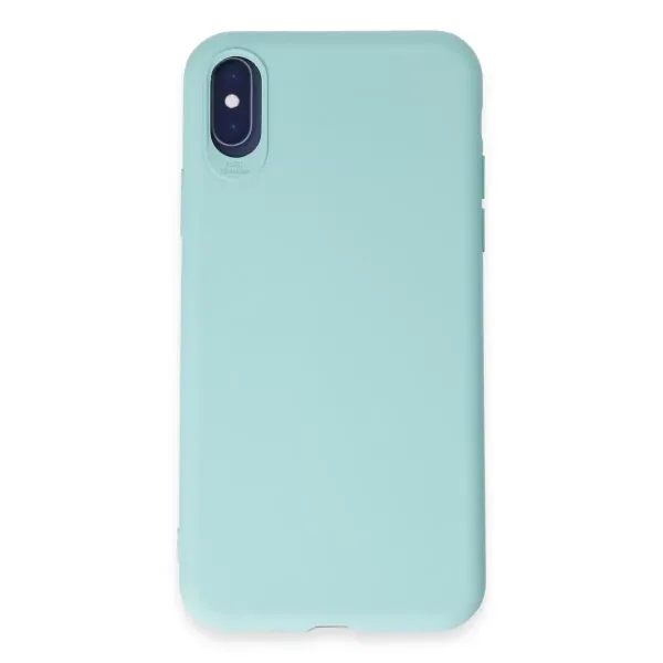 Apple İphone X Kılıf First Silikon - Turkuaz