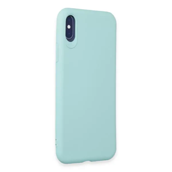 Apple İphone X Kılıf First Silikon - Turkuaz