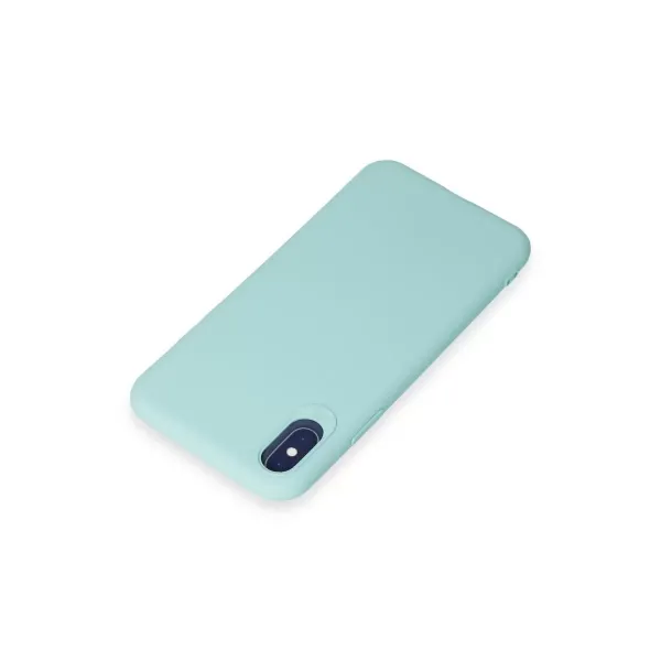 Apple İphone X Kılıf First Silikon - Turkuaz