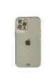 Apple İphone 12 Pro Max Kılıf Liva Taşlı Silikon - Beyaz