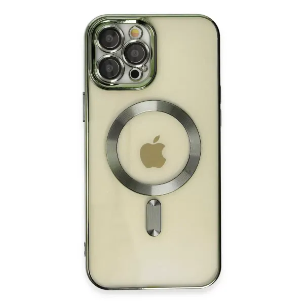 Apple İphone 12 Pro Max Kılıf Kross Magneticsafe Kapak - Koyu Yeşil