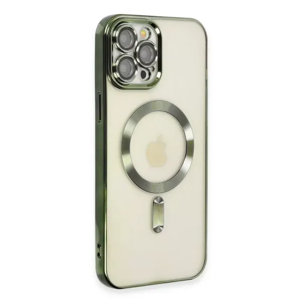 Apple İphone 12 Pro Max Kılıf Kross Magneticsafe Kapak - Koyu Yeşil