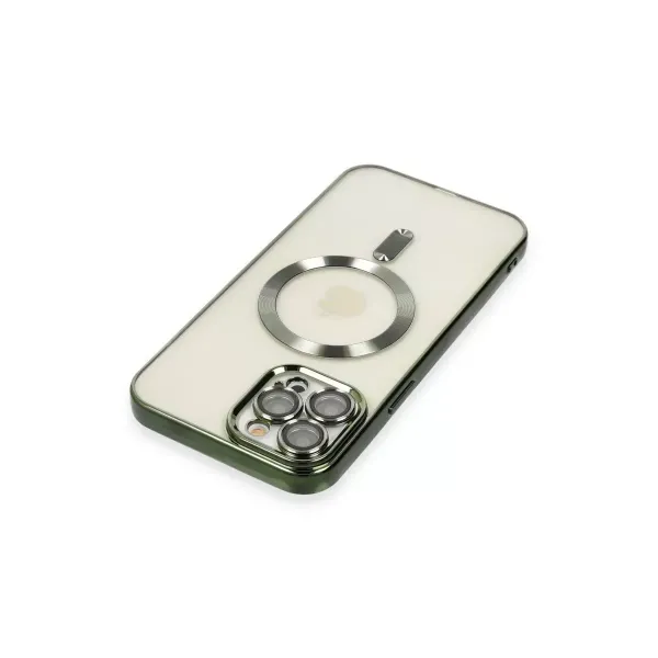 Apple İphone 12 Pro Max Kılıf Kross Magneticsafe Kapak - Koyu Yeşil