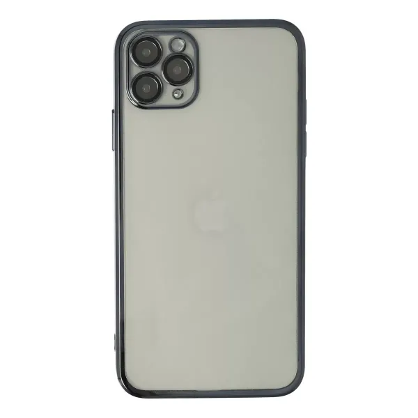 Apple İphone 11 Pro Max Kılıf Razer Lensli Silikon - Siyah