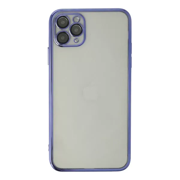Apple İphone 11 Pro Max Kılıf Razer Lensli Silikon - Mor