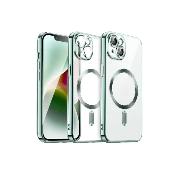 Apple İphone 13 Kılıf Kross Magneticsafe Kapak - Koyu Yeşil