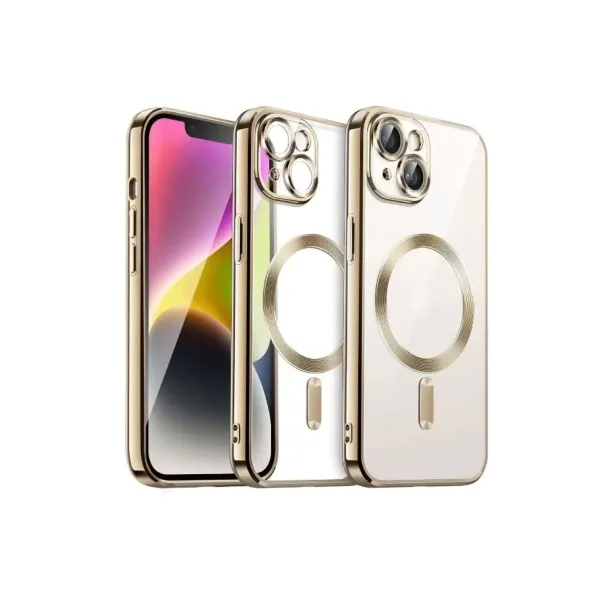 Apple İphone 13 Kılıf Kross Magneticsafe Kapak - Gold