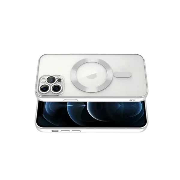 Apple İphone 13 Pro Kılıf Kross Magneticsafe Kapak - Gümüş