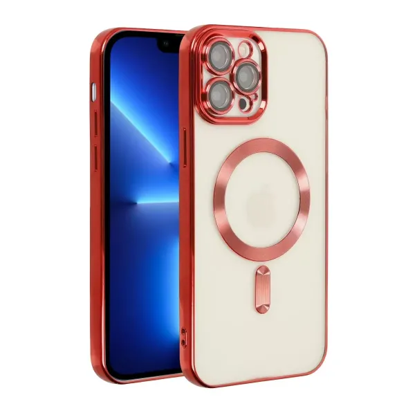 Apple İphone 13 Pro Kılıf Kross Magneticsafe Kapak - Kırmızı