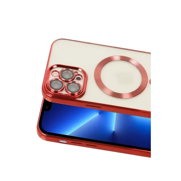 Apple İphone 13 Pro Kılıf Kross Magneticsafe Kapak - Kırmızı