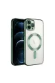 Apple İphone 13 Pro Kılıf Kross Magneticsafe Kapak - Koyu Yeşil