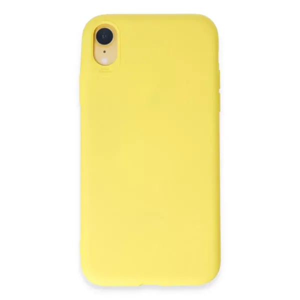 Apple İphone Xr Kılıf First Silikon - Sarı
