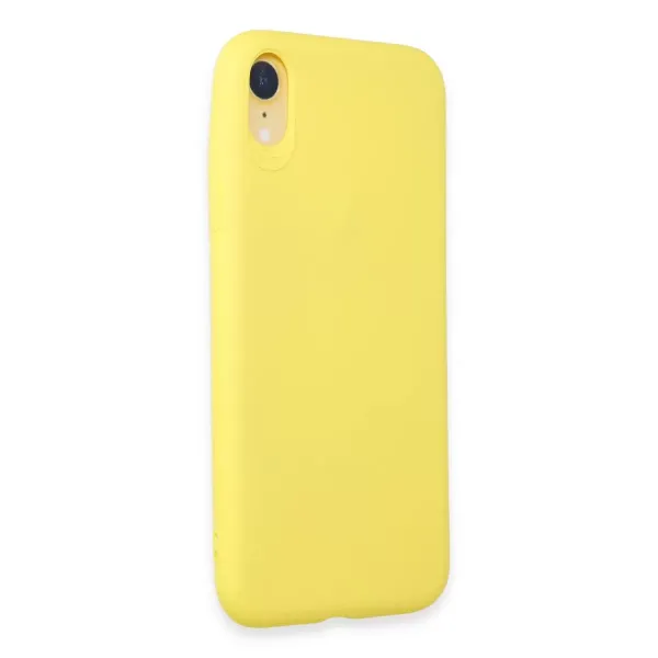 Apple İphone Xr Kılıf First Silikon - Sarı