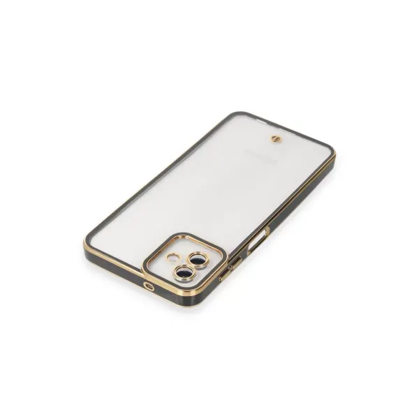 Samsung Galaxy A04 Kılıf Liva Lens Silikon - Siyah