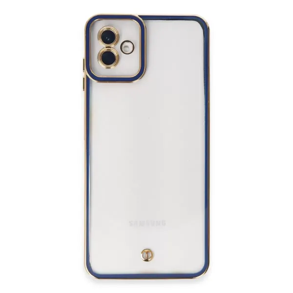 Samsung Galaxy A04 Kılıf Liva Lens Silikon - Mavi