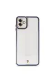 Samsung Galaxy A04 Kılıf Liva Lens Silikon - Mavi