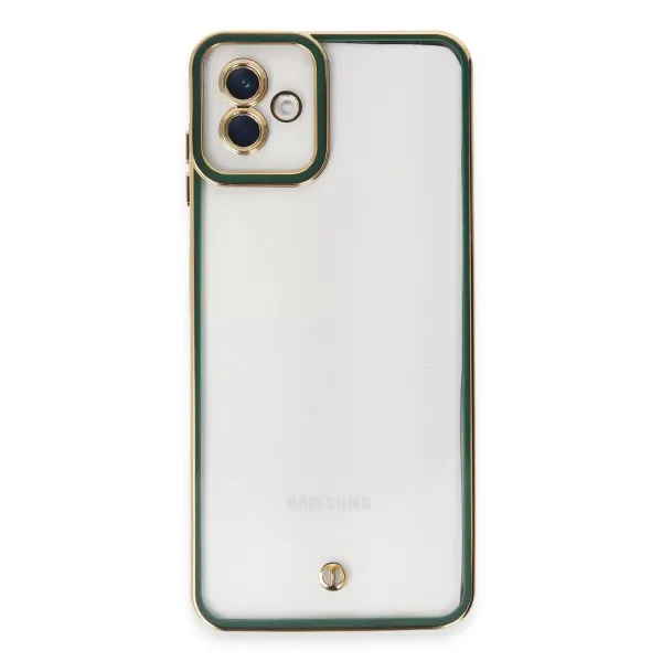 Samsung Galaxy A04 Kılıf Liva Lens Silikon - Yeşil