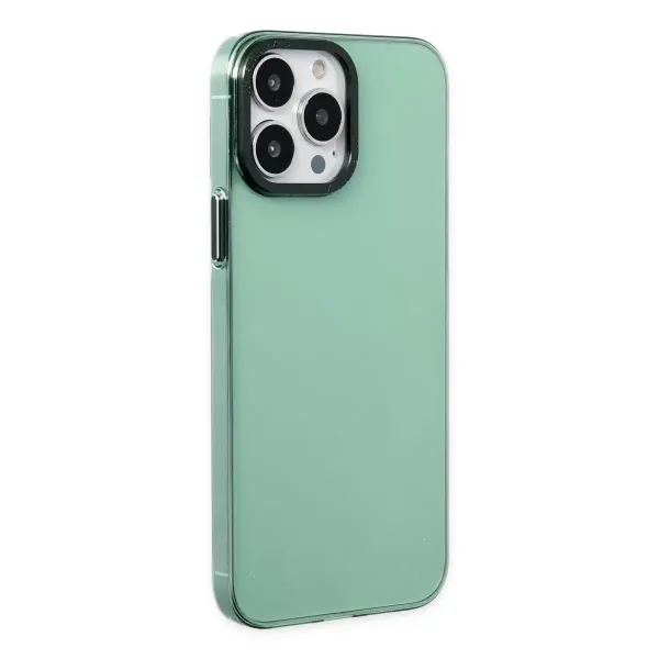 Apple İphone 13 Pro Kılıf Anka Pc Sert Metal Kapak - Yeşil