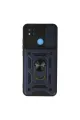 Xiaomi Redmi 9c Kılıf Pars Lens Yüzüklü Silikon - Lacivert