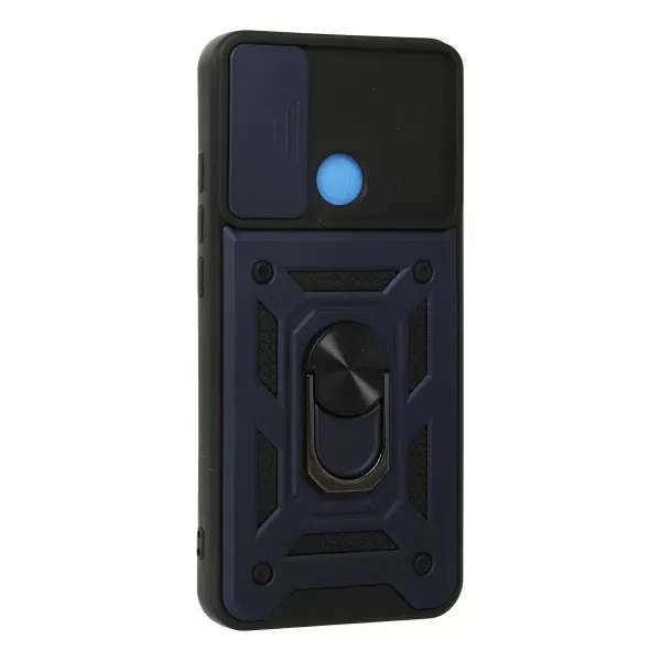 Xiaomi Redmi 9c Kılıf Pars Lens Yüzüklü Silikon - Lacivert